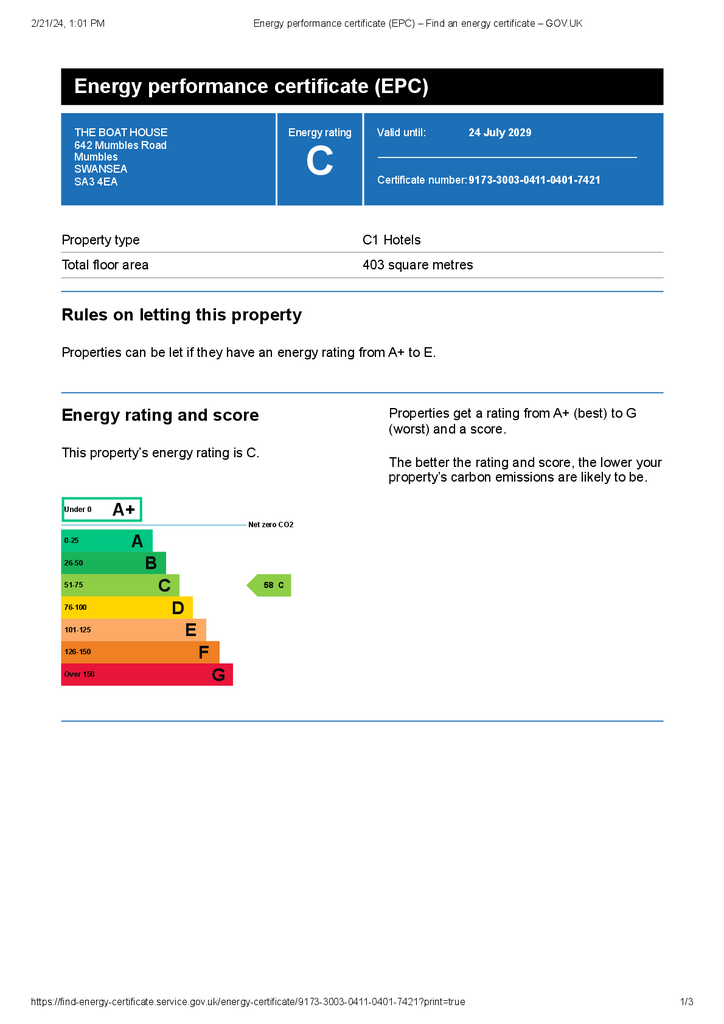 EPC Certificate