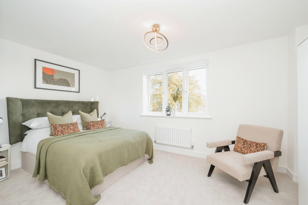 3 Bed show home bedroom at Broadland Fields