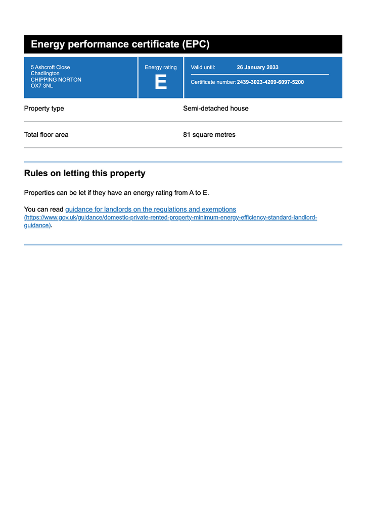EPC Certificate