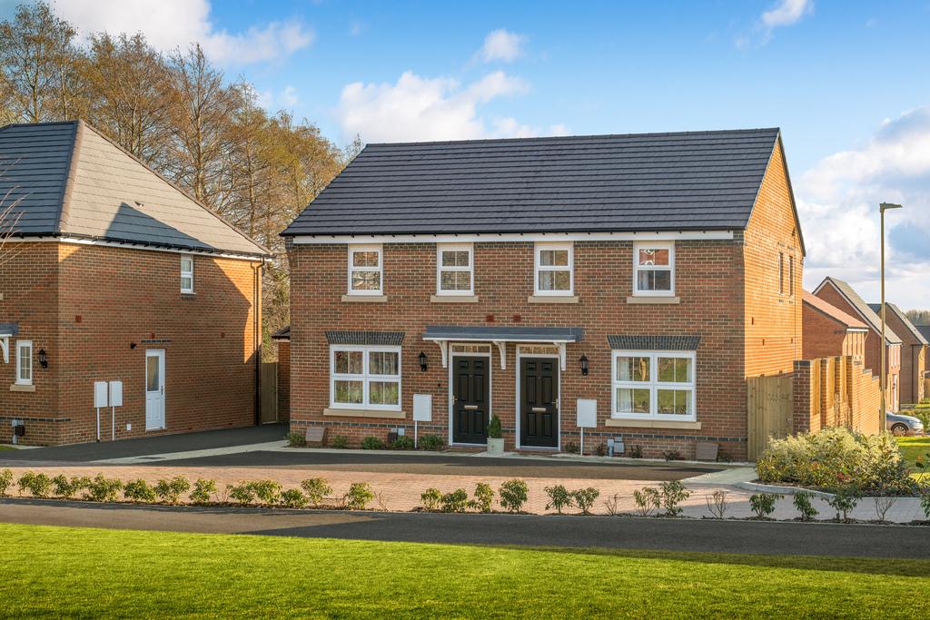 External shot of semi detached Archford house type