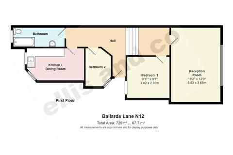 2 bedroom apartment for sale, Ballards Lane, North Finchley, N12