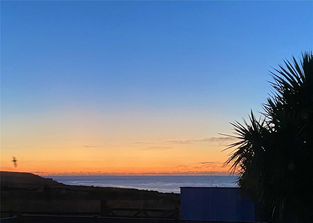 Sunset From Garden