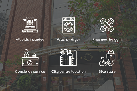 1 bedroom apartment to rent, Apt 15,  Live Oasis Belgrave Street, 2 Belgrave St LS2