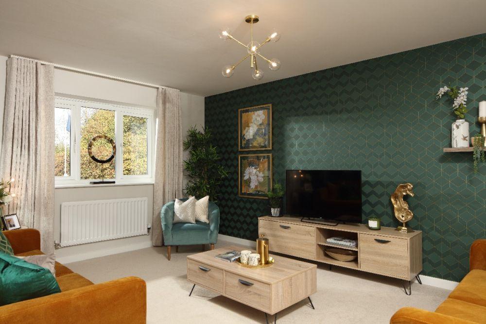 The Seaton living room houses for sale Nuneaton