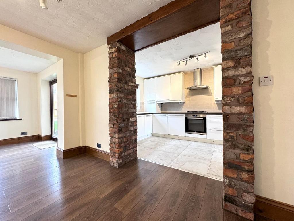Arch into kitchen