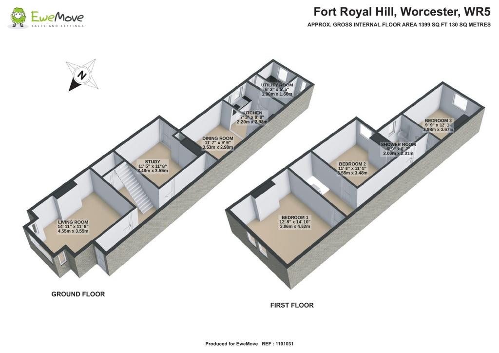 Floor plan 3 D