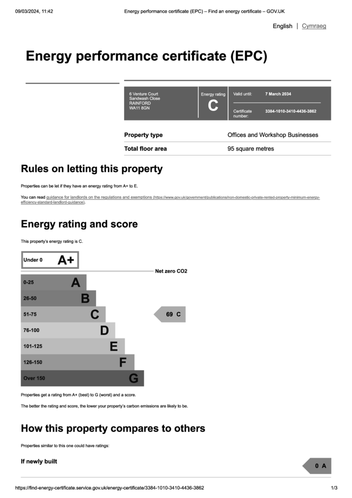 EPC Certificate