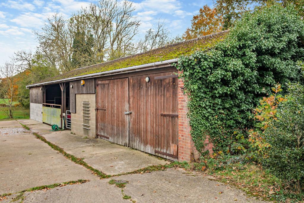 Indoor stables and workshop