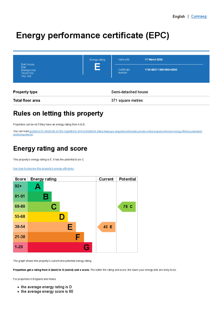 Energy performance c