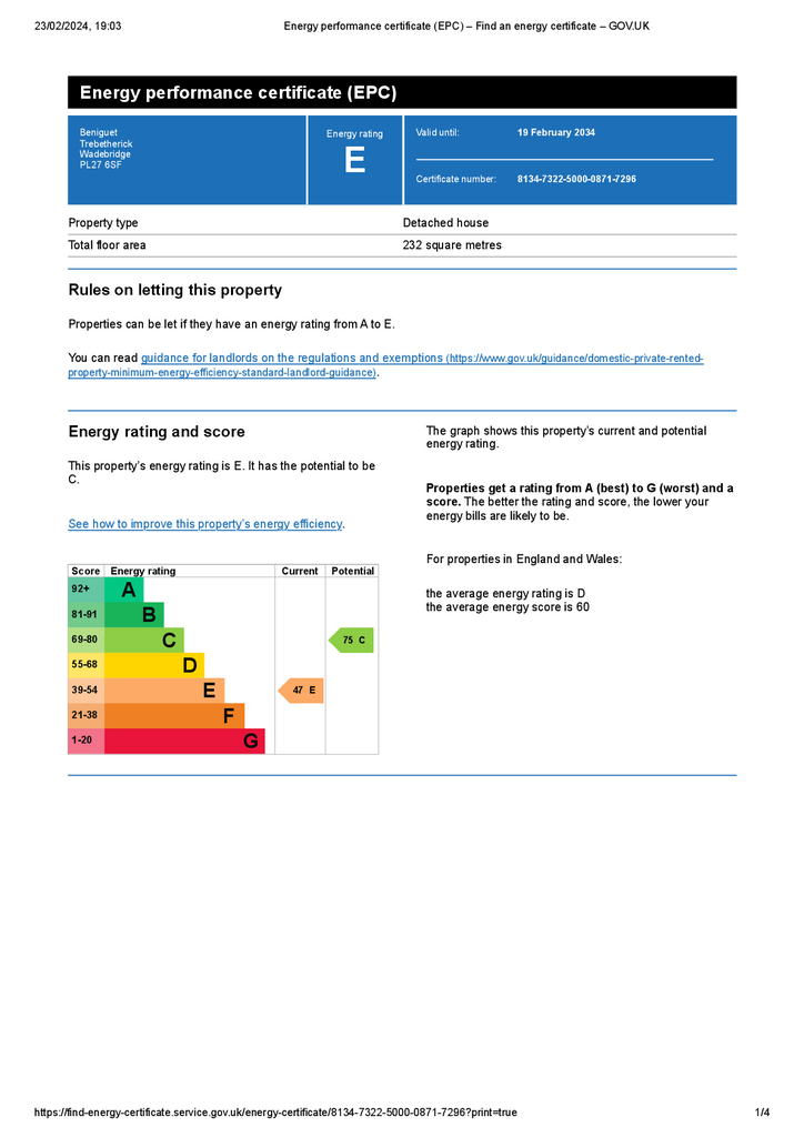 Energy performance c