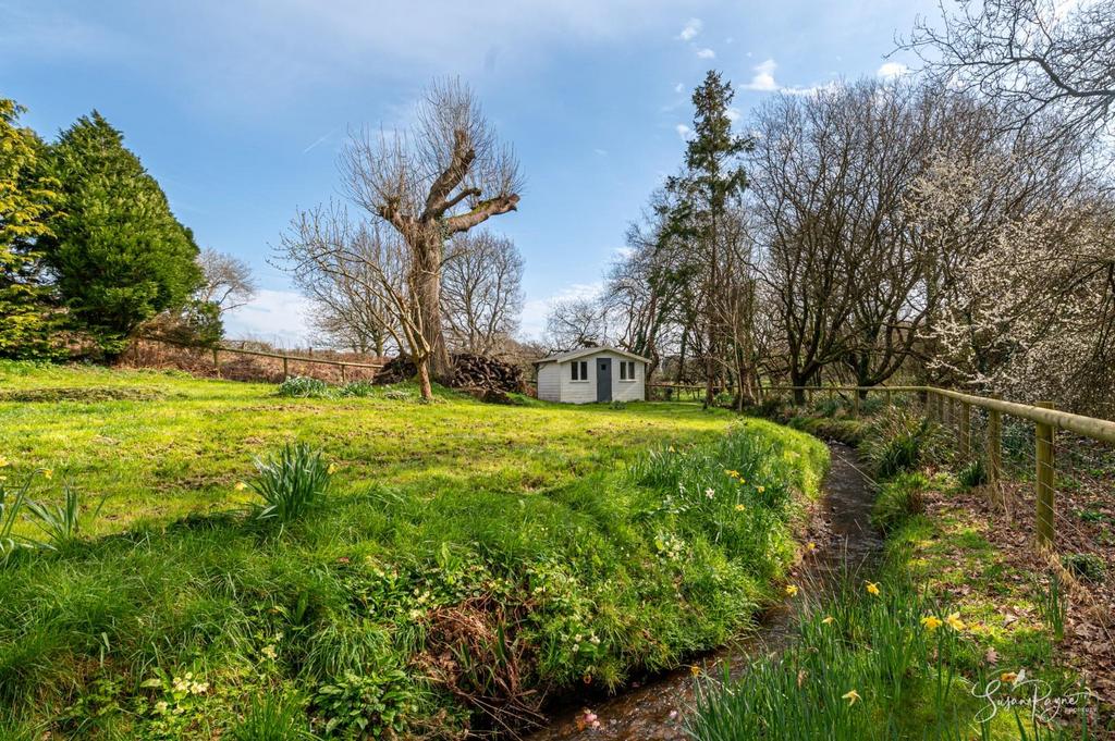 Stream and Summerhouse