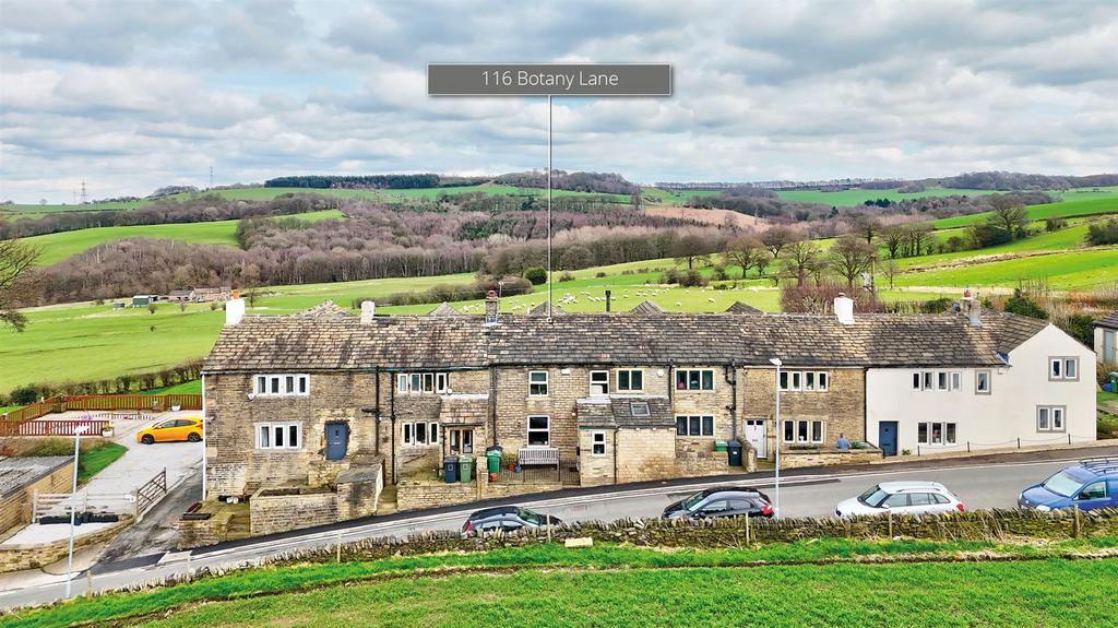 Botany Lane, Lepton, Huddersfield, HD8 0NF 3 bed terraced house for