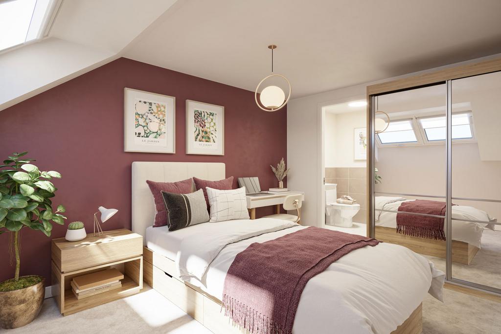 Fircroft cgi top floor bedroom