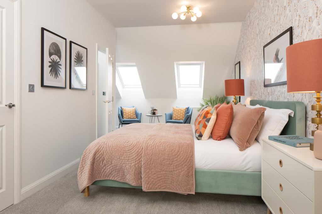 Main bedroom in the Norbury 3 bedroom home