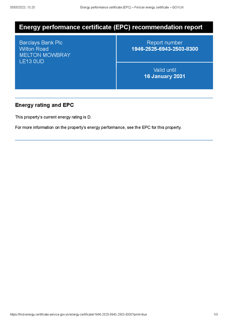 EPC Certificate