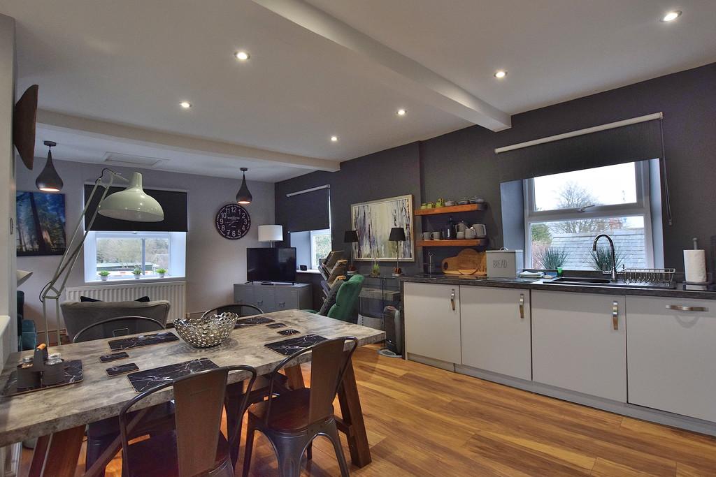 Top of stairs kitchen living