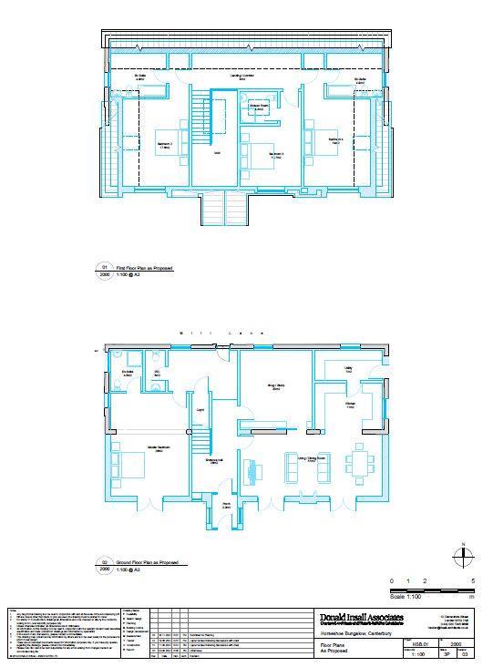 Proposed Ground and First Floor Plans Horse Shoe B