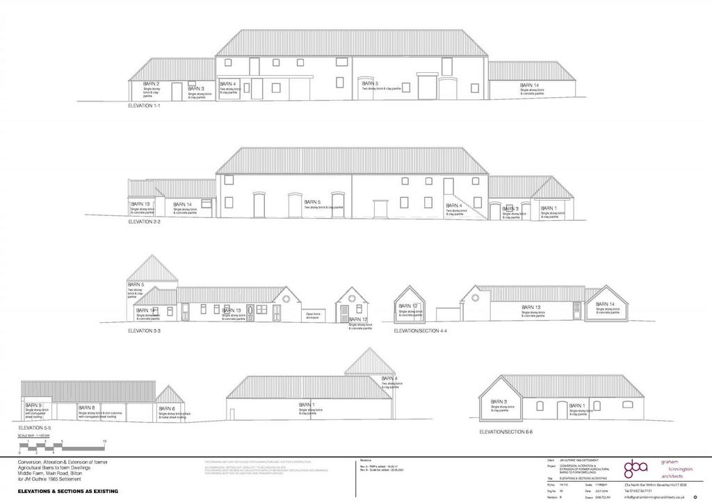 Middle Farm Main Road Bilton - DRG05 B - Elevations
