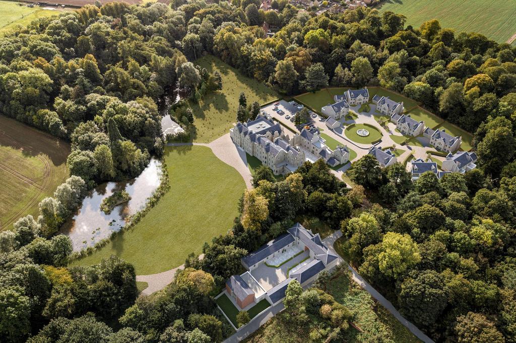Aerial View Of Firbeck Hall