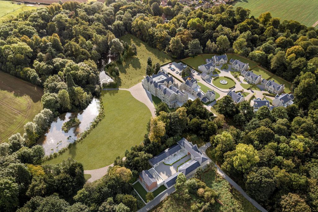 Aerial View Of Firbeck Hall