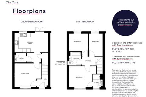 3 bedroom end of terrace house for sale, Plot 192, The Tors, Tavistock