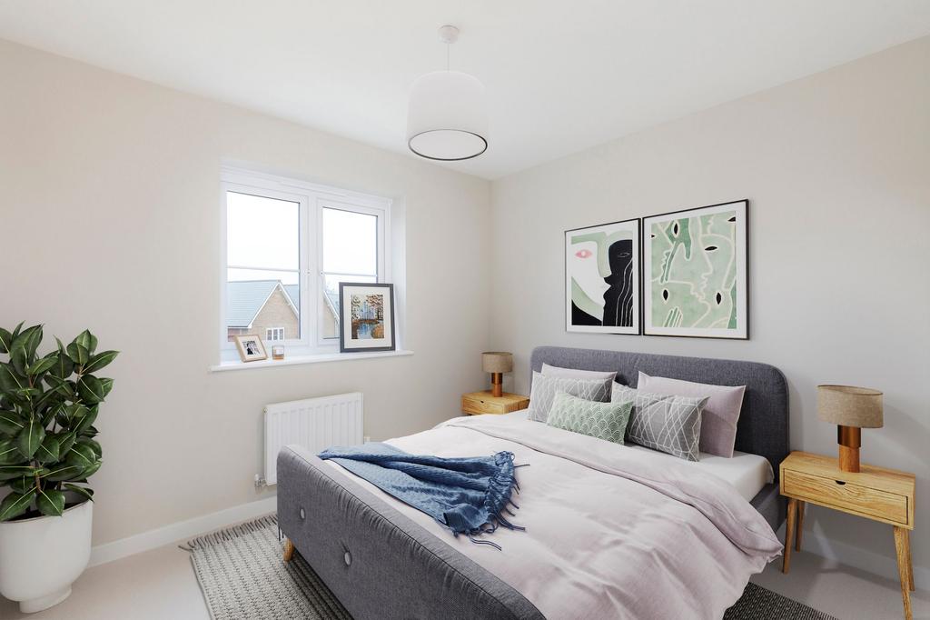 CGI image of third bedroom