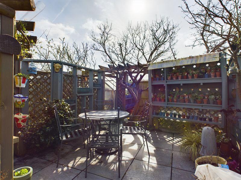 Garden seating area