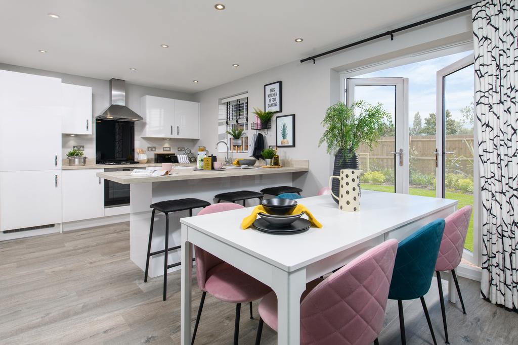 Inside view 4 bedroom Chester dining area with...