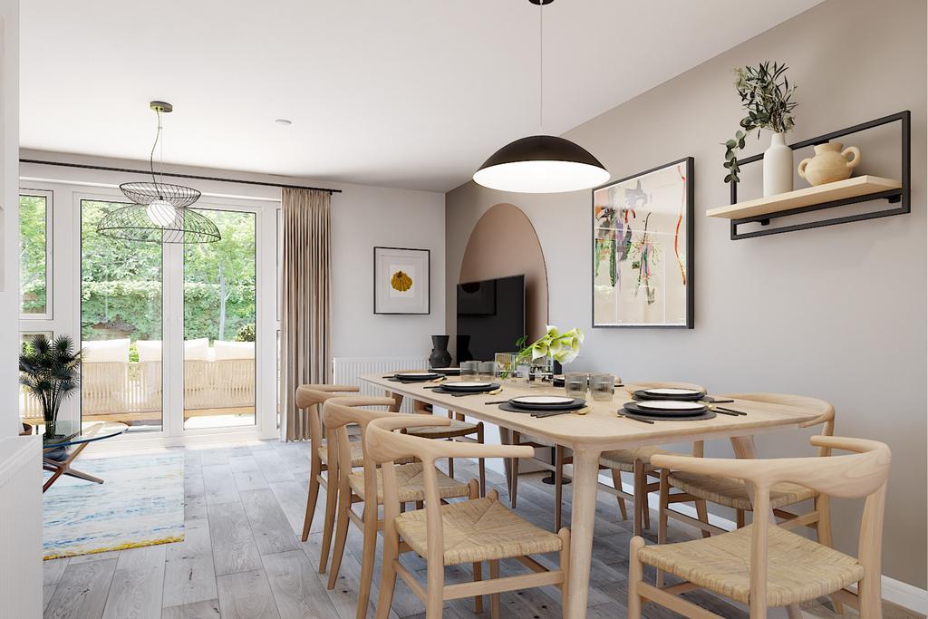 Dining room in 4 bed townhouse