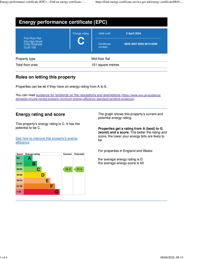 EPC Certificate