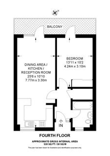1 bedroom flat for sale, 23 Antony House, Pembury Place, London, E5 8GZ