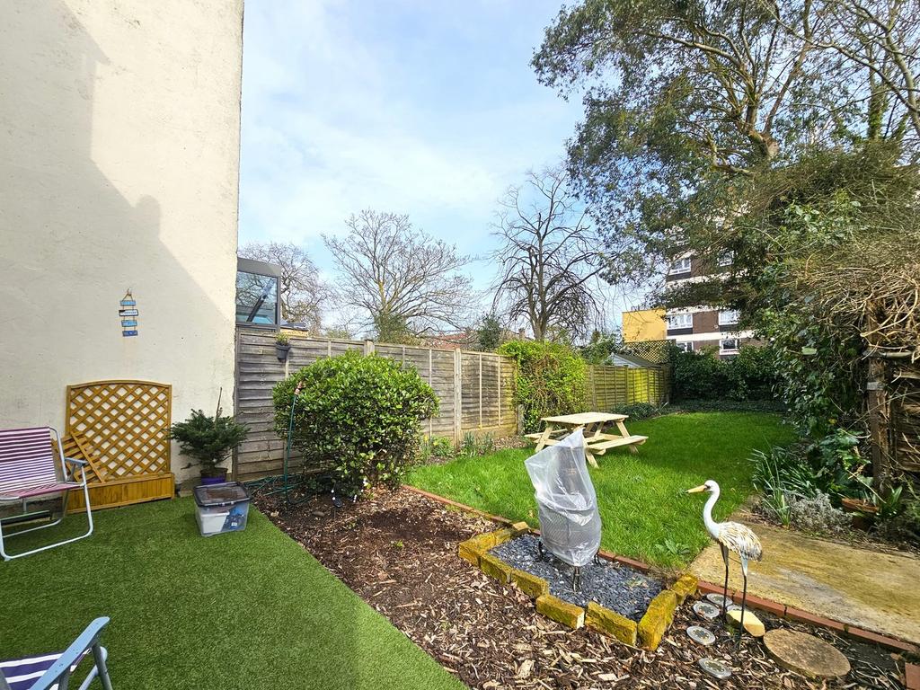 Patio and communal garden