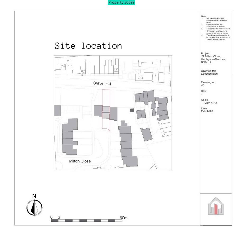 Site location with pedestrian access to Gravel Hil
