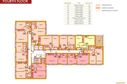 1 bedroom apartment for sale, Crosspoint House - Fourth Floor, 28 Stafford Road, Wallington