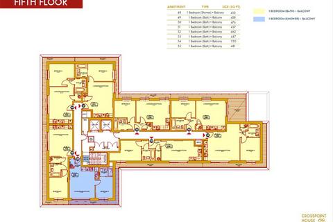 1 bedroom apartment for sale, Crosspoint House - Fifth Floor, 28 Stafford Road, Wallington