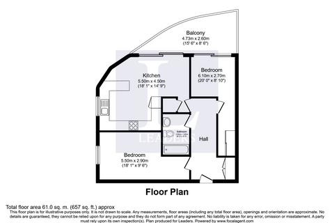 2 bedroom flat to rent, Endeavour Court, Ocean Village