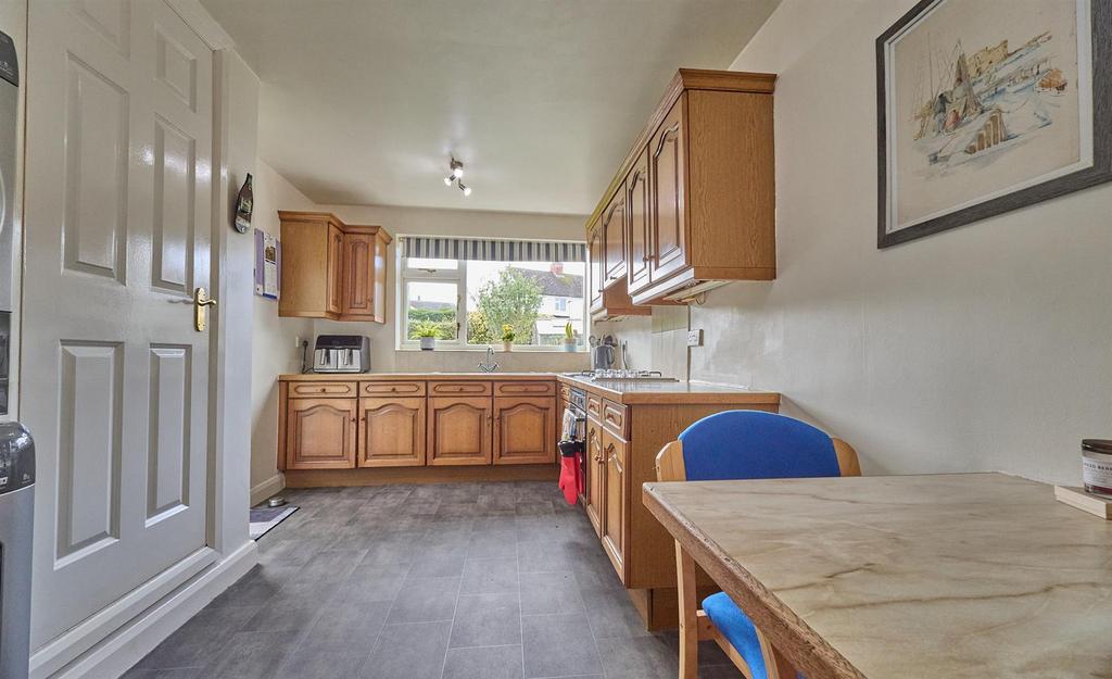 Extended dining kitchen to rear