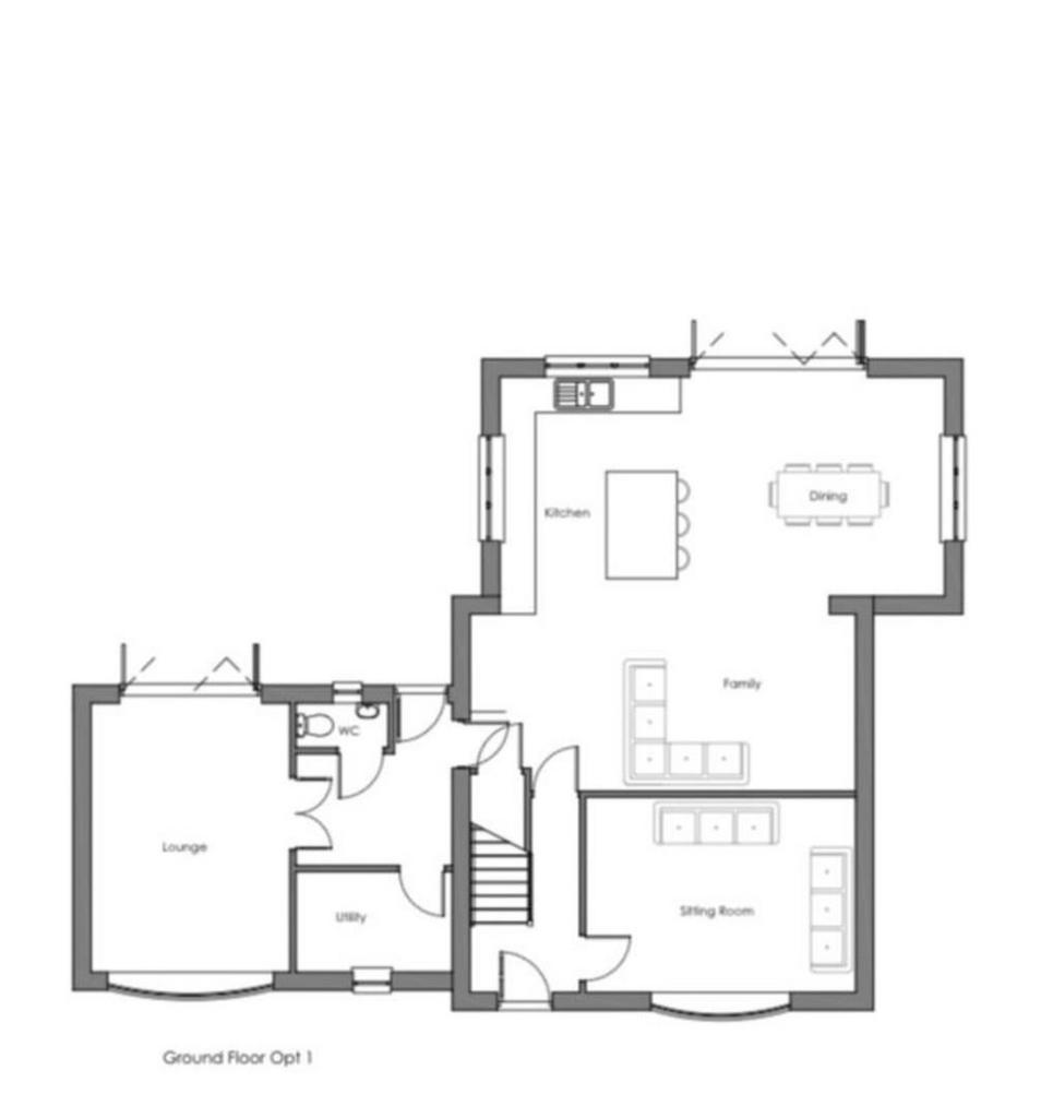 Proposed layout with extension