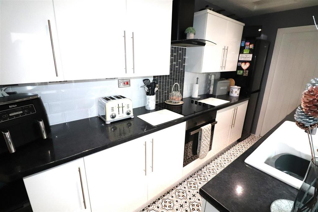 Galley style kitchen