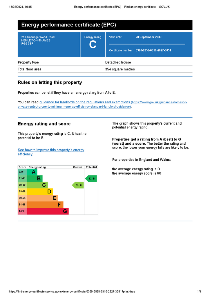 Energy performance c