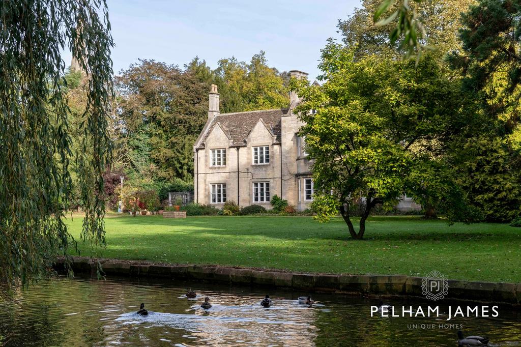 North Brook and Lawn at Greetham House,...