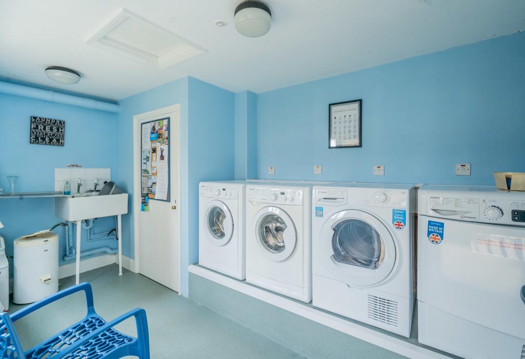 Communal laundry room