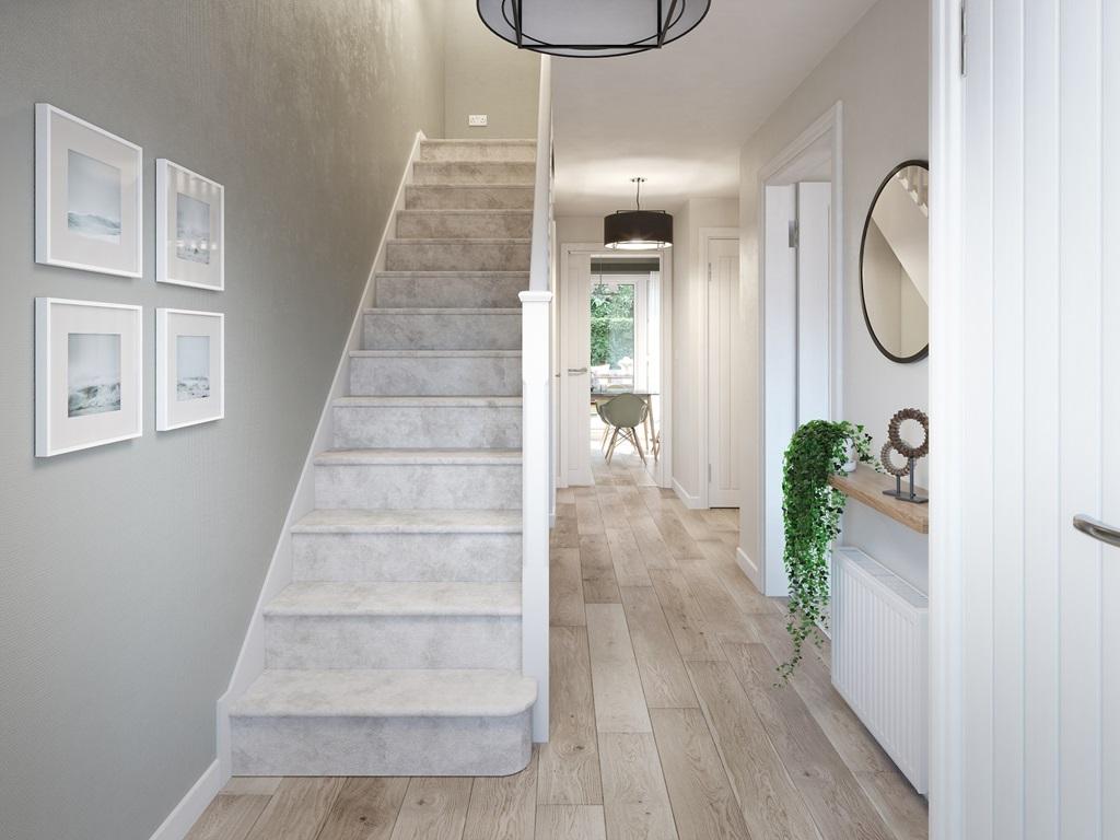 The bright &amp; airy welcoming hallway