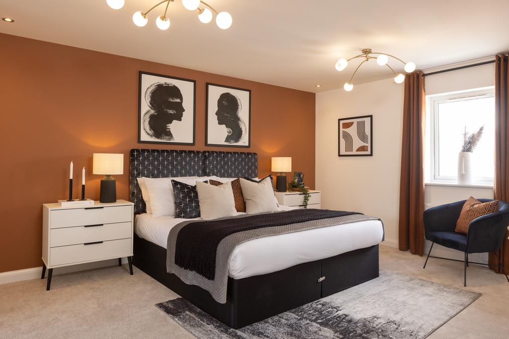 Internal image of the main bedroom in the...