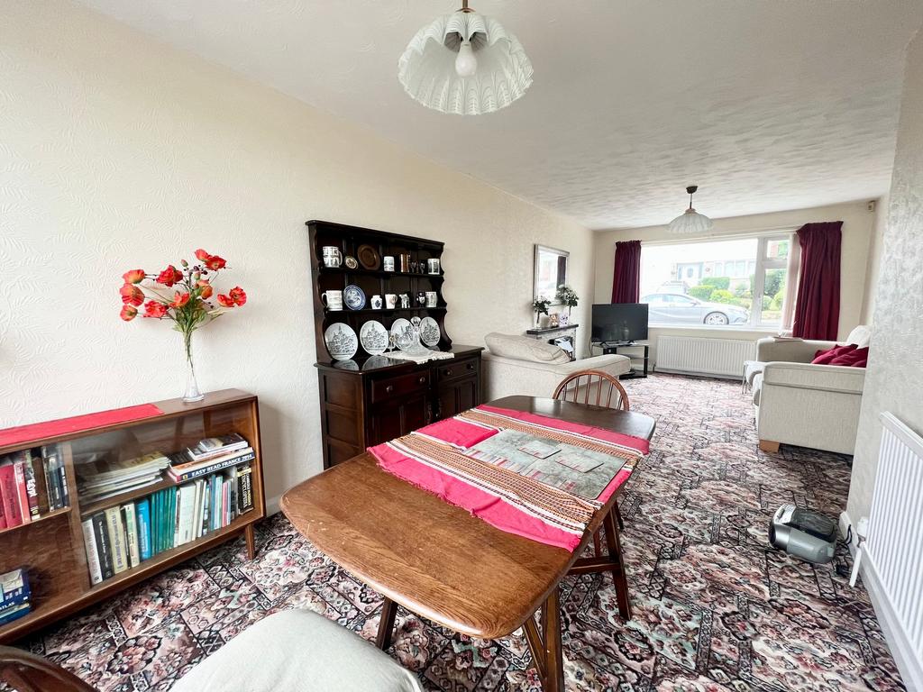 Open plan living dining room