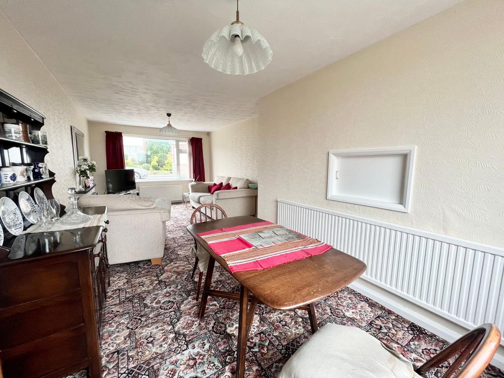 Open plan living dining room