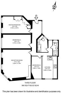 3 bedroom flat for sale, 13 Argyll Mansions, 303-323 Kings Road, London, SW3 5ER