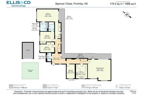 4 bedroom penthouse for sale, Spencer Close, Finchley, N3