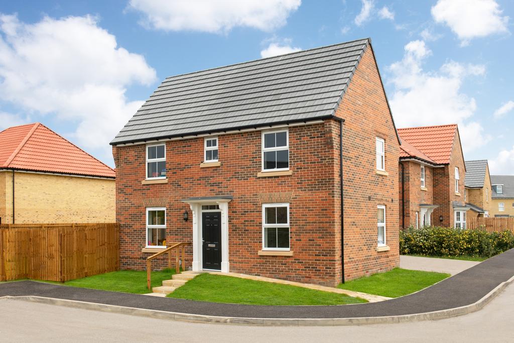 Outside view 3 bedroom detached Hadley home