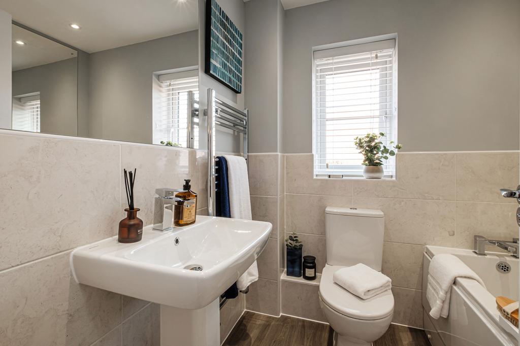 Interior view of our 3 bed Ellerton bathroom